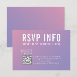 OSA INFO-kort - modern lila rosa-kod Kort