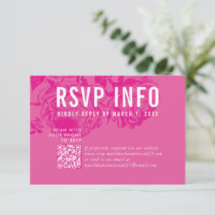 OSA-INFO-kort - rosa av modern blommigt söt OSA Kort