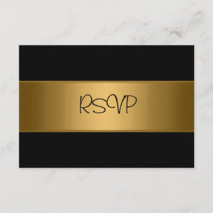 OSA kort All Events Elegant Black Bronze Guld