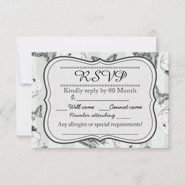 OSA kort av fjärilar och döskallar (Framsida)