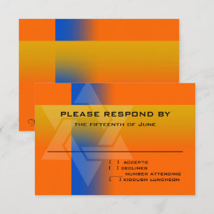 OSA kort Blue och Gult på valfri Färg