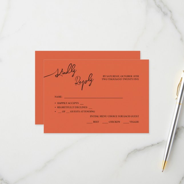 OSA kort Boho-chic bröllop, pastel färg. (Fram/Back In Situ)