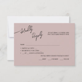 OSA kort Boho-chic bröllop, pastel färg.