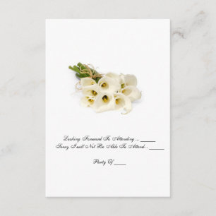 OSA kort - Bröllopsinbjudan Calla Lilies