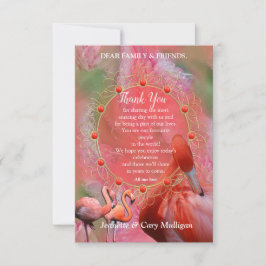 OSA kort Coral, Grass & Peony-rosa Blooms