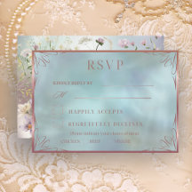 OSA kort elegant blå Blommigt