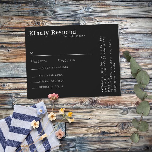 OSA kort för Avslappnad-handskriven typografi i B& (Skapare uppladdad)