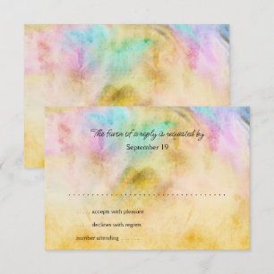 OSA kort för bat mitzvah Gult Färgdesign