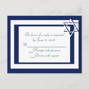 OSA kort för Bat mitzvah inbjudan till pub