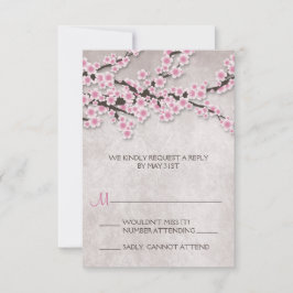 OSA kort för Blommar av Rustit Rosa Cherry