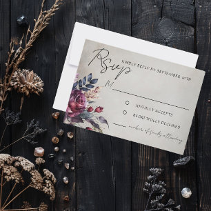 OSA kort för Blommigt för elegant av gotisk Lila v