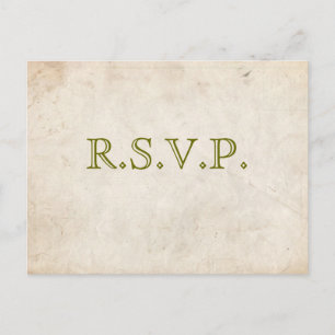 OSA kort för elegant Grönt Parchment