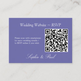OSA kort för elegant Lavender QR-kodwebbplats