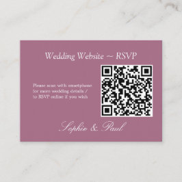 OSA kort för elegant Mauve QR-kod