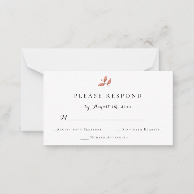 OSA kort för hösthöstens vattenfärgsfyllning (Framsida)