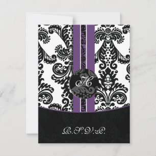 OSA kort för lila av monogrammofon