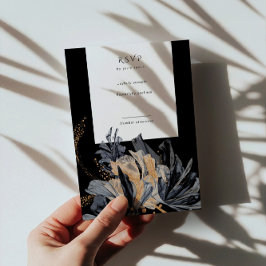 OSA kort för Lodrät av exklusiv Guld och svart Blo