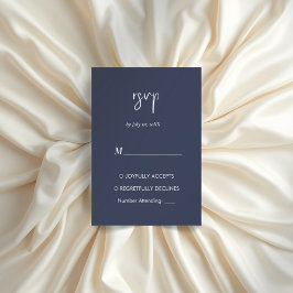 OSA kort för marinblå minimalistisk modern elegant