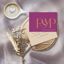 OSA kort för modern minimal fetstilt Magenta