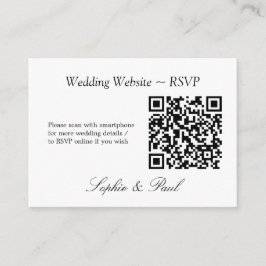OSA kort för QR-kod för elegantens minimalistiska