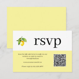 OSA kort för QR-kod för gult Lemon
