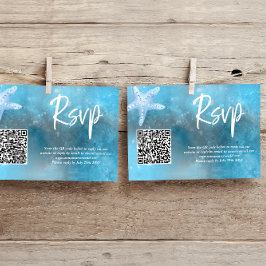 OSA kort för QR-koden Deep Sea Summer Bröllop