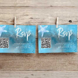 OSA kort för QR-koden Deep Sea Summer Bröllop