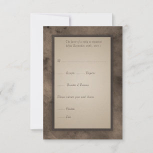 OSA kort för Steampunk Zeppelin Bröllop Set