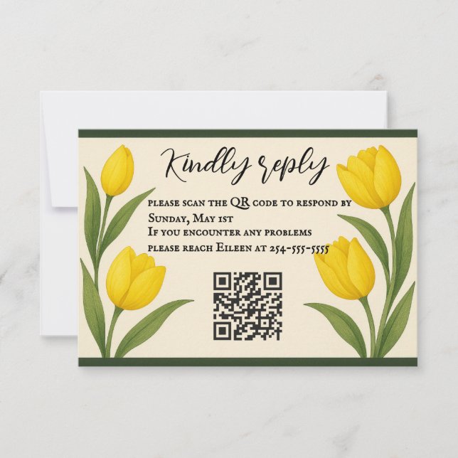 OSA kort för Tulip Reverie QR-kod (Framsida)