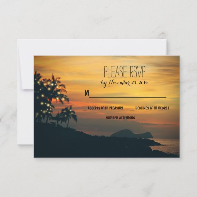 OSA kort för tvinnat ljus handflatan-strand (Framsida)