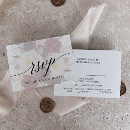 OSA kort för val av Blommigt för elegant-kalligraf