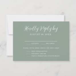OSA kort för val av elegant Calligraphy-meny