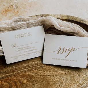 OSA kort för val av elegant-Guld Calligraphy-meny