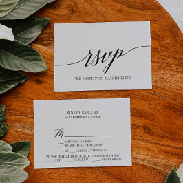 OSA kort för val av elegant svart kalligrafi