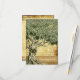 OSA kort för vintage bröllop för landOakträd (Front/Back In Situ)
