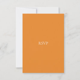 OSA kort för vit elegant och Orange