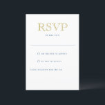 OSA kort för vykort för Guld Lodrät- i Elegant<br><div class="desc">Det här trendiget infogar ett kort med fetstil på framsidan och adress på användan som vykort på baksidan. Lägg till texten med hjälp av mallformuläret. Ändra teckensnitt,  layout och färg på den avancerade redigeringsmenyn. Avmarkera alternativet för kuvert om du använder som vykort.</div>