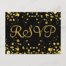 OSA kort Guld Confetti