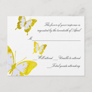 OSA kort gult butterflies
