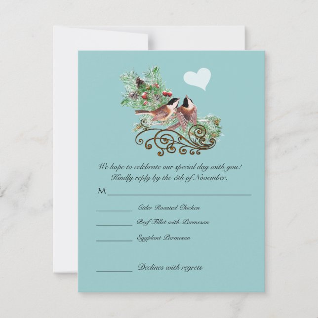 OSA kort-Kräv 5 x 7 storleka inbjudningar (Framsida)