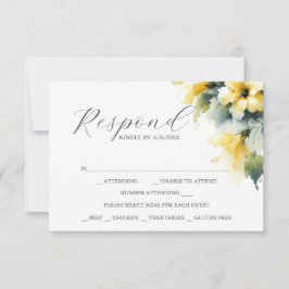 OSA kort med måltider, blått och Gult