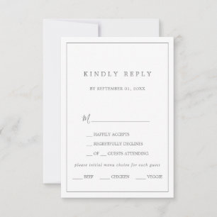 OSA kort Minimalistiskt alternativ för Silver-typo