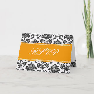OSA kort orange Damask