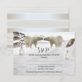 OSA kort polar Bear Winter Wedding