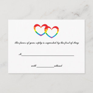 OSA kort "Rainbow Dubbla Hearts"