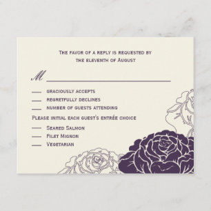 OSA kort ro Garden Wedding - Lila