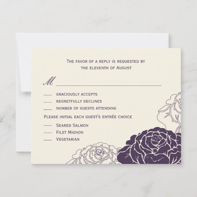 OSA kort ro Garden Wedding - Lila (Framsida)
