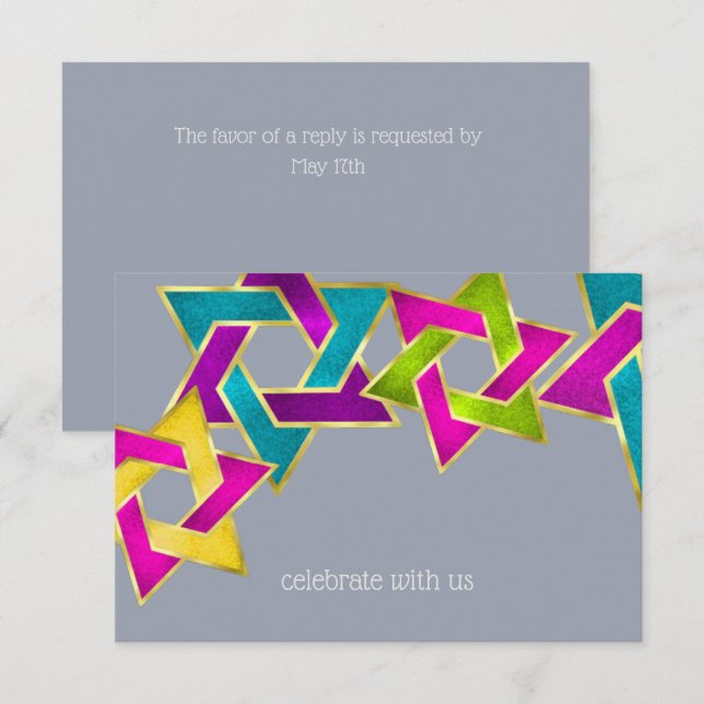 OSA kort Star av David Any Färg (Fram/baksida)