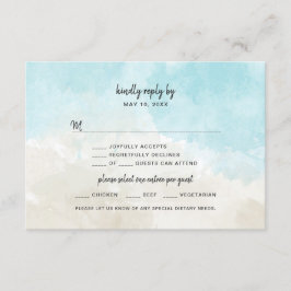 OSA kort Watercolor Beach Wedding