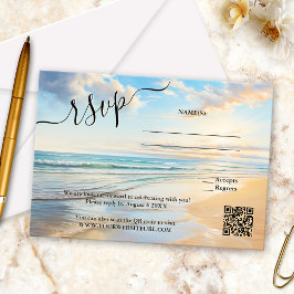 OSA kort Watercolor Beach Wedding